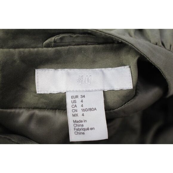 ladies H&M green jacket size 4 - Picture 6 of 6